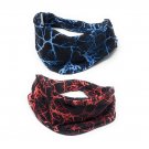Unisex Yoga Headband; Sports Running HPrinted Sweat Headband Workout Headwrap for Gym 1 Pc Orange