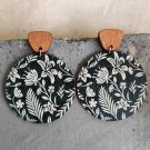 Vintage Floral Wood Earrings Fashion Boho Earrings 3