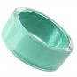VL044 - Resin Bangle with Synthetic Synthetic Stone in Emerald