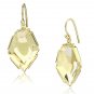 VL066 - IP Gold(Ion Plating) Brass Earrings with Synthetic Synthetic Stone in Clear Default Title
