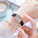 Women's Life Waterproof Student Simple Quartz Rectangle brown