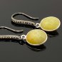 Yellow SapphirPave Diamond Earrings Sterling Silver Gemstone Earrings Gifts for Her Default Title