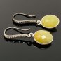 Yellow SapphirPave Diamond Earrings Sterling Silver Gemstone Earrings Gifts for Her Default Title