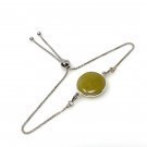 Yellow SSterling Silver Bolo Bracelet Layering Bracelet November Birthstone Jewelry Default Title