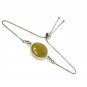 Yellow SSterling Silver Bolo Bracelet Layering Bracelet November Birthstone Jewelry Default Title