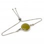 Yellow SSterling Silver Bolo Bracelet Layering Bracelet November Birthstone Jewelry Default Title