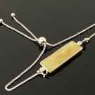 Yellow SSterling Silver Bolo Bracelet Layering Bracelet November Birthstone Jewelry Default Title