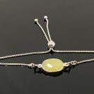 Yellow SappSterling Silver Adjustable Bolo Bracelet Layering Bracelet Gifts for Her Default Title