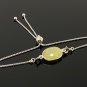 Yellow SappSterling Silver Adjustable Bolo Bracelet Layering Bracelet Gifts for Her Default Title