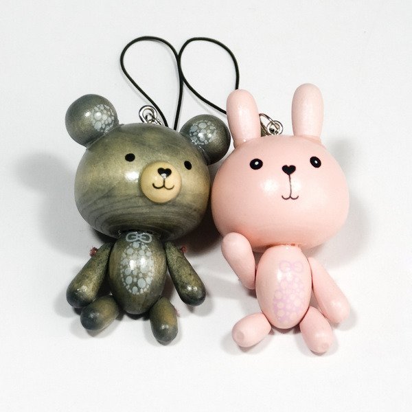 [Sweet Bear-4] - Cell Phone Charm Strap - Camera Charm Strap - Handbags Charms HC-C022-GRPI