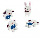 [White Dog & Bear] - Brooch - Brooch Pin - Animal Pin Brooch HC-BP003-DORA