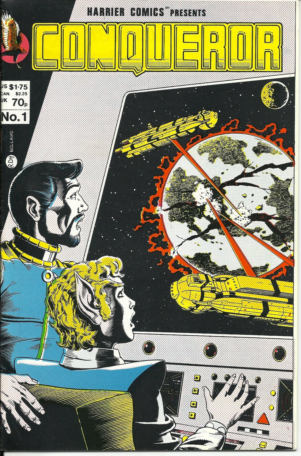 Conqueror Lot  #1 - All 9 Issues plus Harrier Preview #1 - Very Fine - Harrier Comics - 1984-1985