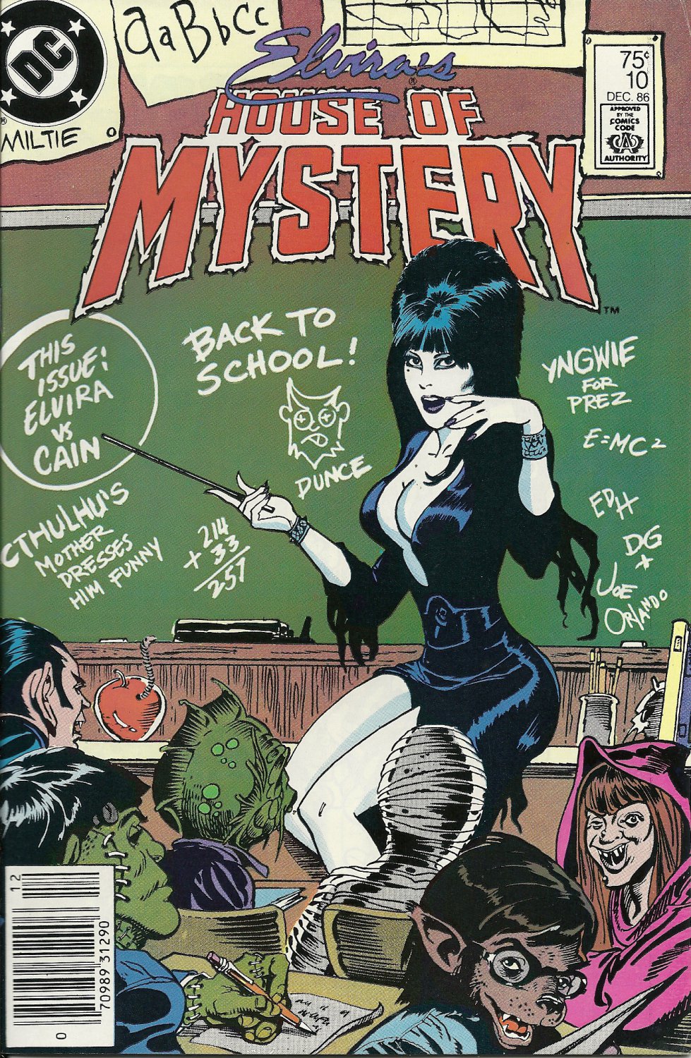 Elvira S House Of Mystery Lot Issues Fine Very Fine Dc
