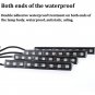 RGB Colored LED Glow Interior Car Kit Under Dash Foot Floor Seat Accent Light -a