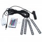 RGB Colored LED Glow Interior Car Kit Under Dash Foot Floor Seat Accent Light -a