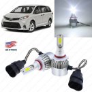 WHITE 9005 LED Headlight Bulb For Toyota Sienna Camry Corolla Highlander High