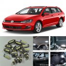 16pcs white Interior LED light bulb package for VW Golf MK7 GTI sportwagen 13-15
