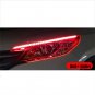 60CM LED Amber Red Strip DRL Daytime Running Light Flexible Soft Tube Guide Lamp