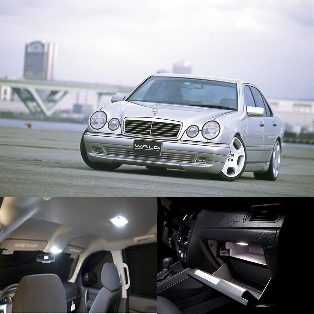 22pcs white Interior LED light kit for Mercedes Benz Eclass W210 sedan 1995-2001