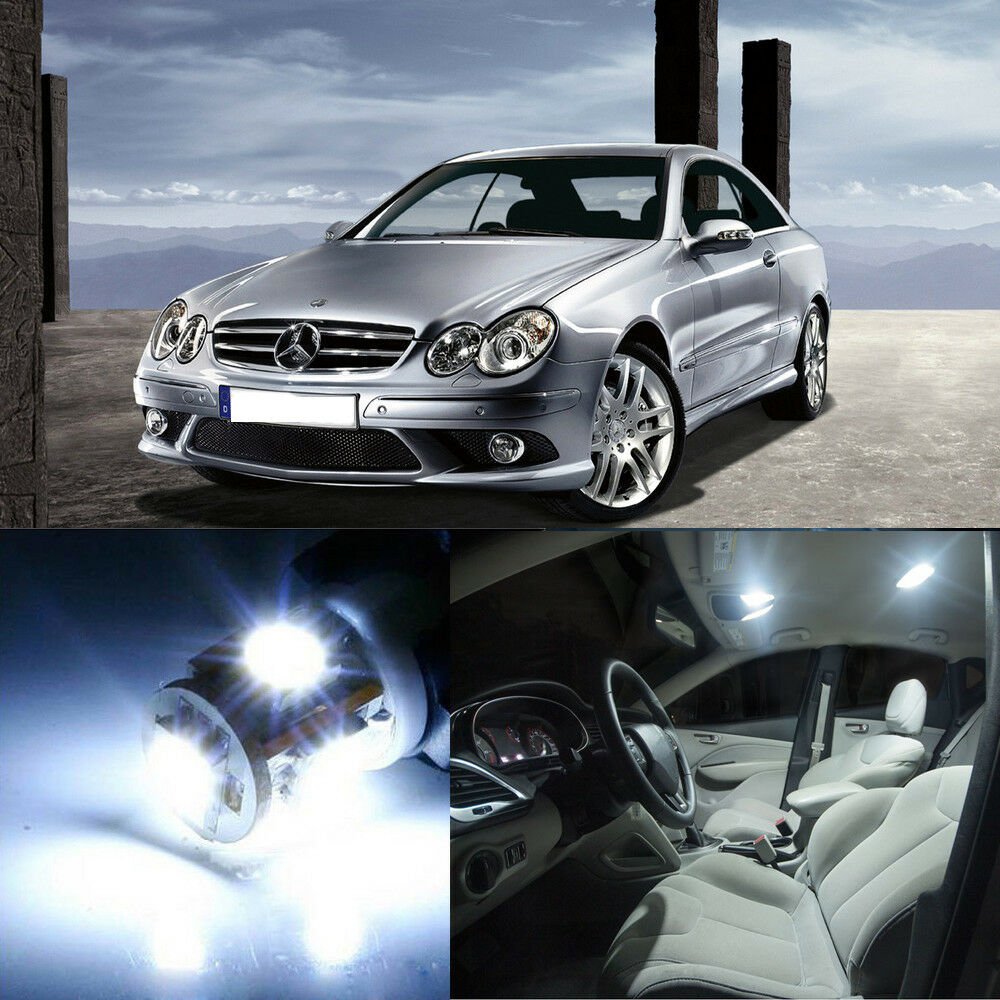 7&Atilde;�White Interior SMD LED Light Error Free for Mercedes Benz W209 CLK 2003-2009