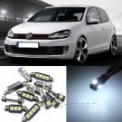 Error Free White 12pcs Interior LED Light Kit for 10-14 VW MK6 MKVI GTI Golf