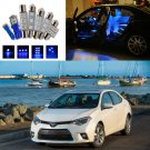 10Pcs Set Ultra Blue Interior LED Light Package Kit for Toyota Corolla 2014-2015
