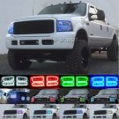 For 05-07 Ford F-250 Multi-Color Changing LED RGB SMD Halo Lower Headlight Rings