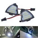 2x White 6000K Side Mirror Puddle Light LED Bulbs For VW Golf 5 Jetta Passat 12V