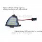 2x White 6000K Side Mirror Puddle Light LED Bulbs For VW Golf 5 Jetta Passat 12V