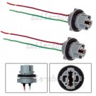 2X 7440 T20 992 Female Socket Wiring Harness for DRL Backup Turn Signal Light