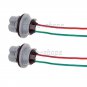 2X 7440 T20 992 Female Socket Wiring Harness for DRL Backup Turn Signal Light