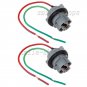 2X 7440 T20 992 Female Socket Wiring Harness for DRL Backup Turn Signal Light