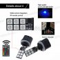 2pcs 880 885 893 12-SMD RGB 3K 8K 10K LED Fog Lights Driving Bulbs + Controller