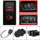 For Mitsubishi Outlander Endeavor Lancer Push Switch FOG LIGHTS 12V 3A LED Red