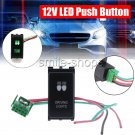 1PCS For Nissan Pathfinder Navara Push Switch Green LED Rear Lights Lamp 3A 12V