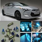 11×ICE Blue LED Interior Light Package Kit for Hyundai Veloster 2012-2015