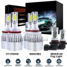 Hi/Lo LED Headlight + Fog Light For 2009-2018 Dodge Ram 1500 2500 3500 4500 5500