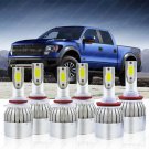 For Ford F150 2015 2016 2017 High Low Beam LED Headlight Kit + Fog Light 3900W