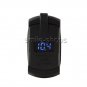 Universal Rocker Dual USB Car Charger Blue Digital Display Voltmeter 12V/24V