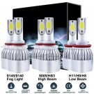 High Low Beam LED Headlight + Fog Light 3900W For Ford F-150 2015 2016 2017 US