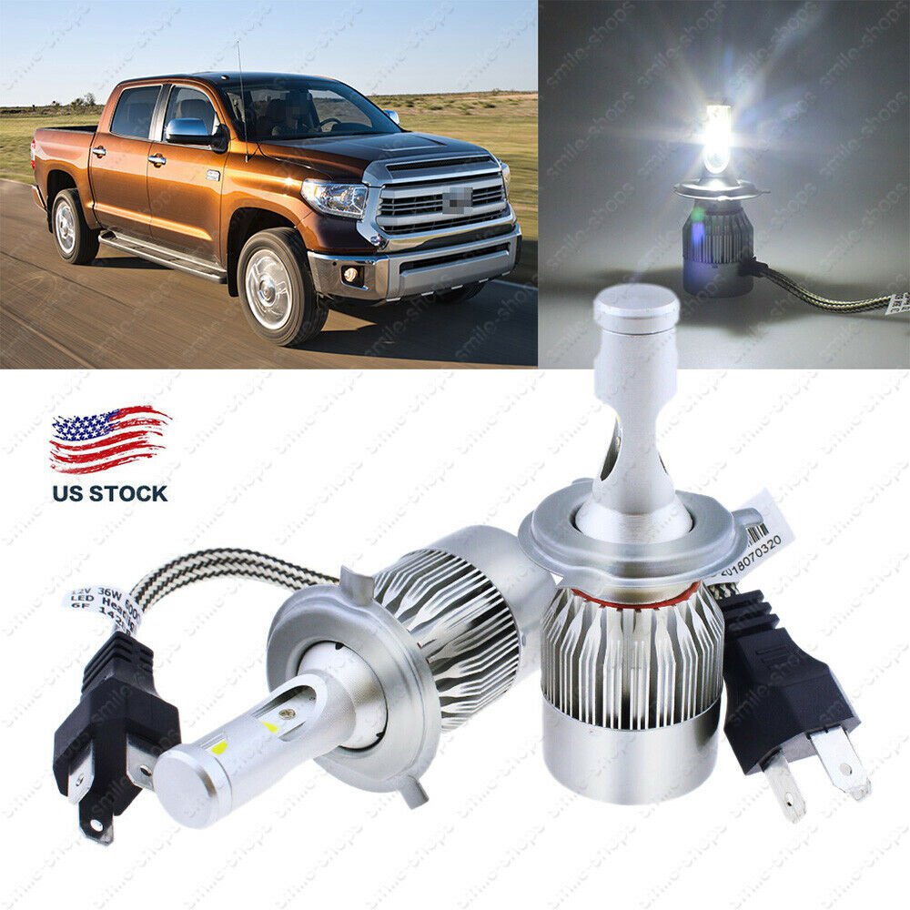 C6 195000LM 1300W LED Headlight Bulb Conversion Kit For 2014-2018 Toyota Tundra