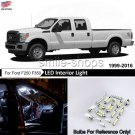 20x Pure White Interior LED Lights Bulb Package Kit For 1999-2016 Ford F250 F350