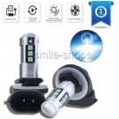 2pcs 881 889 H27W 8000K Ice Blue High Power 15SMD LED Fog Light Driving DRL Bulb