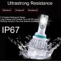 195000LM C6 LED Low Beam Headlight Headlamp Bulb Kit For Toyota Sienna 2006-2010