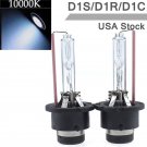 One Pair D2S D2R D2C 10000K Blue lHID Xenon Bulbs Replace Factory HID Headlights