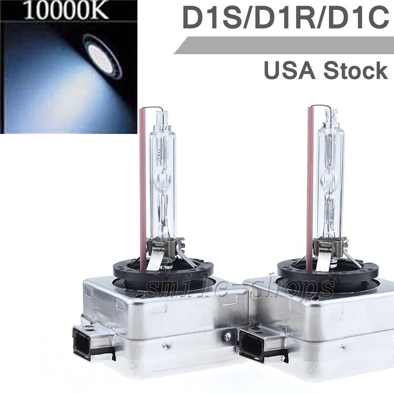 One Pair D1S D1R D1C 10000K Deep Blue OEM HID Headlight Replacement Light Bulb