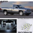14pcs Pure White LED Interior Light Package For 07-13 Chevy Silverado&GMC Sierra