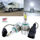 COB 195000LM LED 9006 Headlight Kit Light 6000K For Freightliner Columbia 96-13