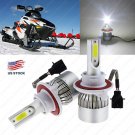 195000LM C6 LED Conversion Headlight H13 Bulbs For 2011-2015 Polaris 800 PRO-RMK