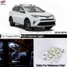 8x Bright White Interior LED Lights Package Kit For Toyota RAV4 2016 2017 2018